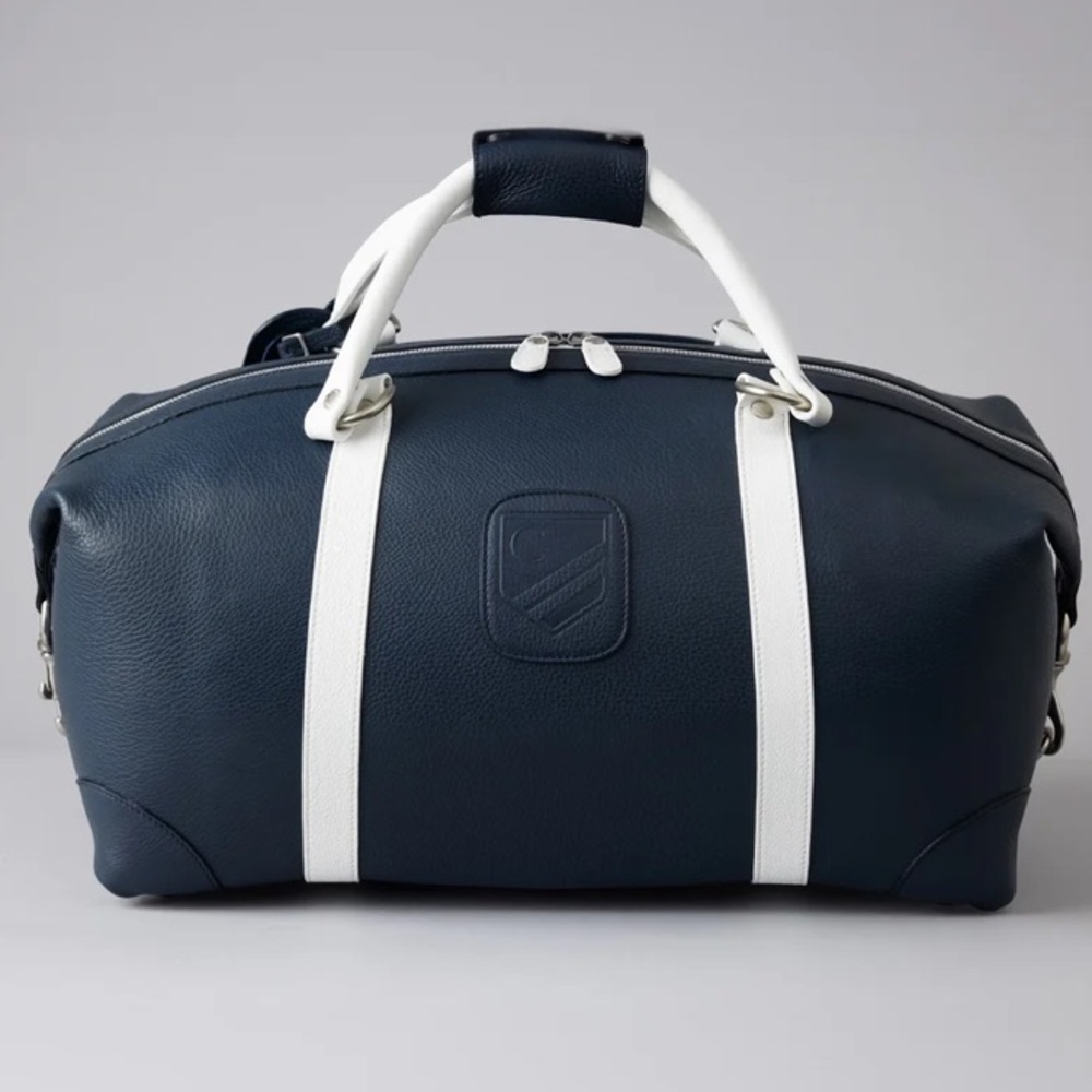 RARE Like new Crewe x Ghurka banker duffle weekender leather Bag